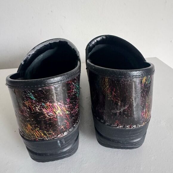 Dansko Patent Leather Rainbow Clogs - Picture 6 of 11